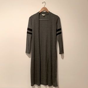 Bozzolo gray long cardigan sweater S